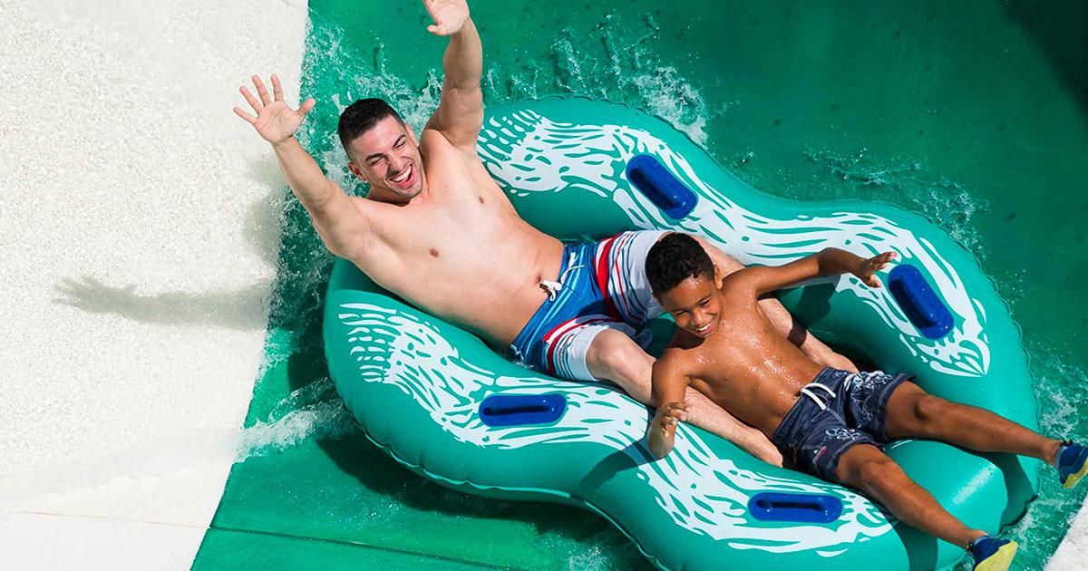 double tube with riders