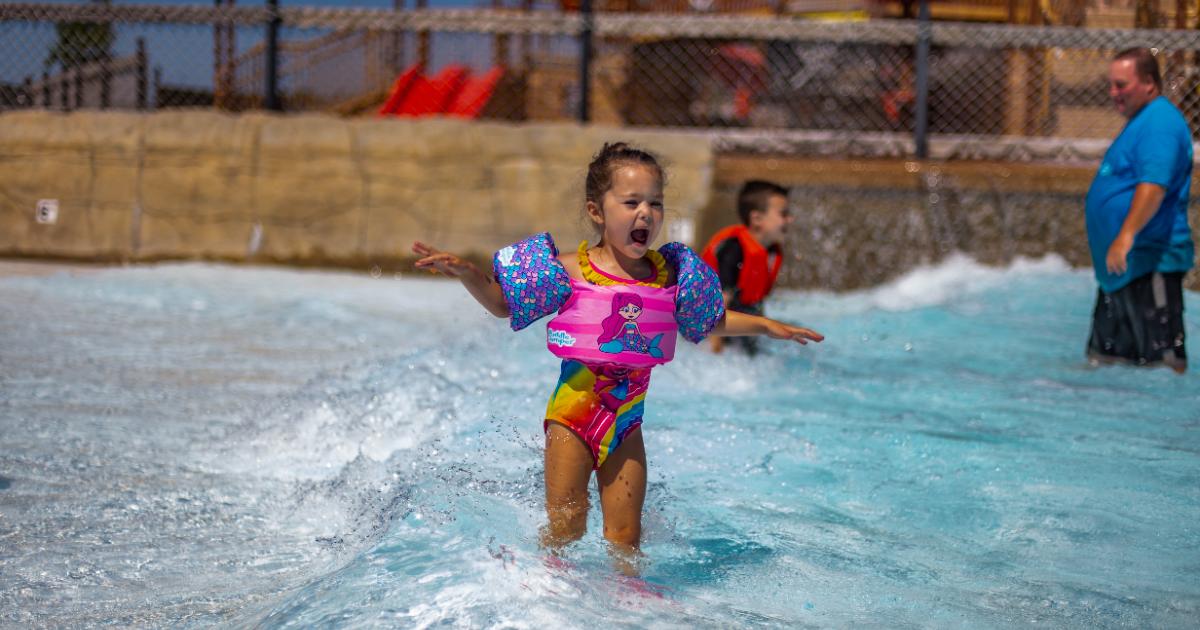 Girl squeeling with excitement