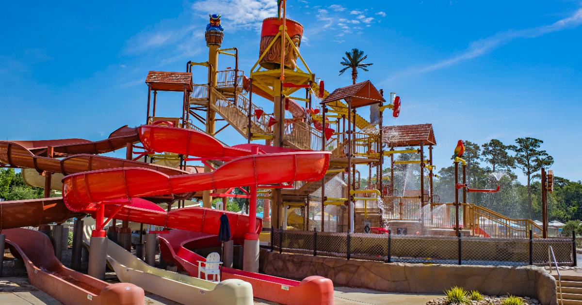 Calico Jack's Cove red structure