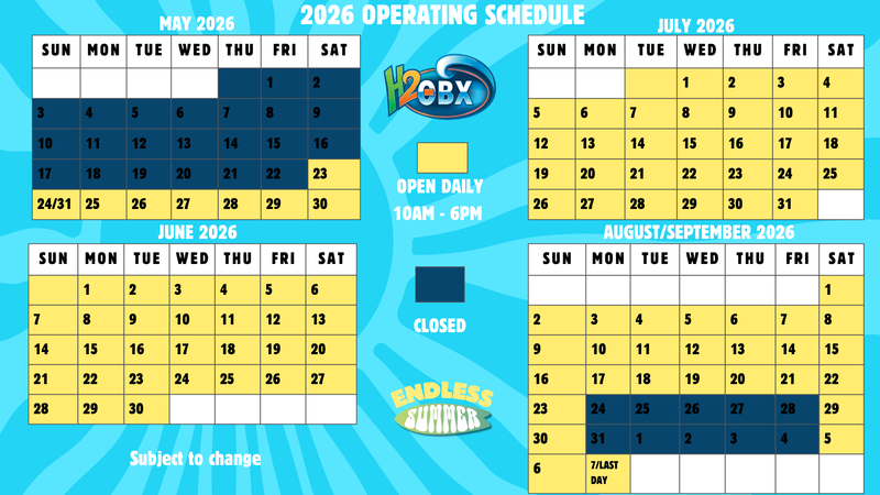 2026 Operating Calender